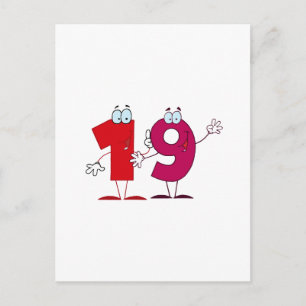 Carte Postale Joyeux numéro 19