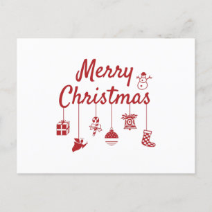 Carte Postale Joyeux ornements de Noël