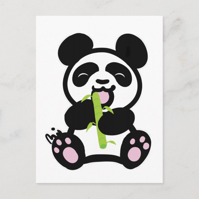 Carte Postale Joyeux Panda (Devant)