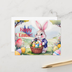 Carte Postale Joyeux petit lapin 1, Pâques