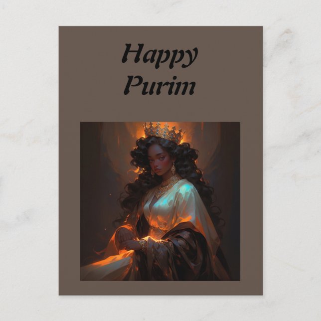 Carte Postale Joyeux Purim (Devant)