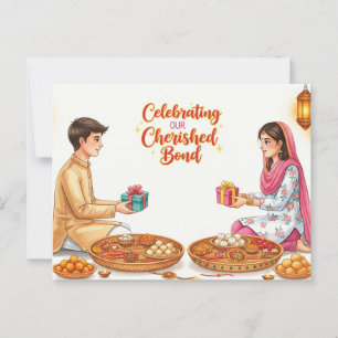 Carte Postale Joyeux Rakhi, Raksha Bandhan