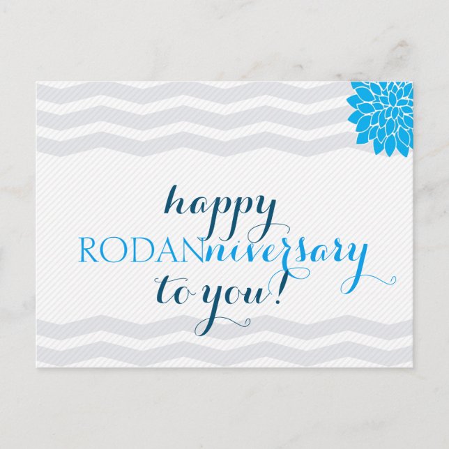 Carte Postale Joyeux Rodanniversaire - Double face (Devant)