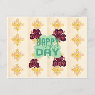 Carte Postale Joyeux Saint Patrick's Day Lovely Art Print