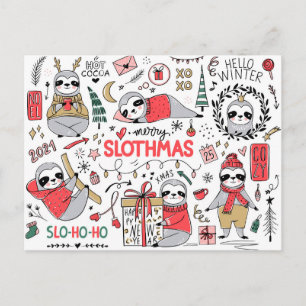 Carte postale Joyeux Slothmas