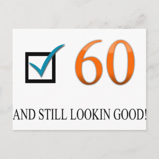 Carte Postale Joyeux soixantième anniversaire