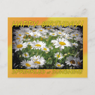 Carte Postale Joyeux soleil d'anniversaire