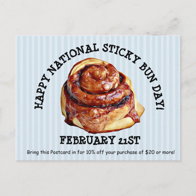 Carte postale Joyeux Sticky Bun Holidays (Devant)