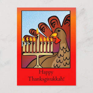 Carte postale Joyeux Thanksgivukkah