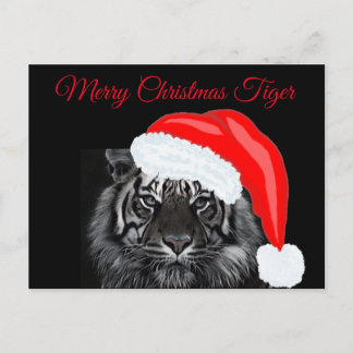 Carte Postale Joyeux tigre de Noël