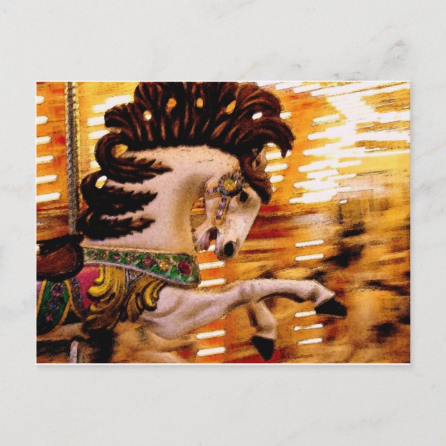 Carte Postale Joyeux tour de cheval (Devant)