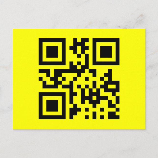 Carte Postale ‹ Joyeux visage souriant Emoji — Code QR (Devant)