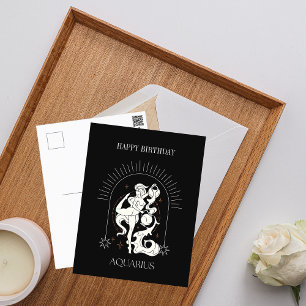 Carte Postale JoyeuxAnniversaire Mystique Verseau Zodiaque