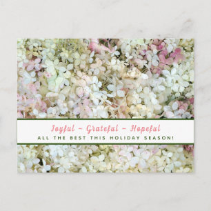 Carte postale Joyful-Grateful Hydrangea Holiday