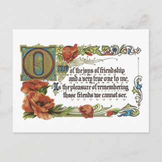 Carte Postale Joys d'amitié