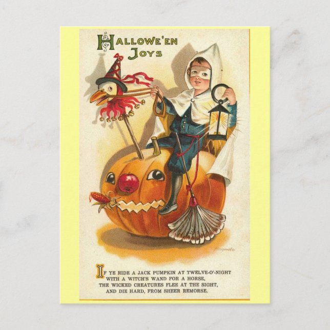 Carte Postale Joys d'Halloween vintage (Devant)