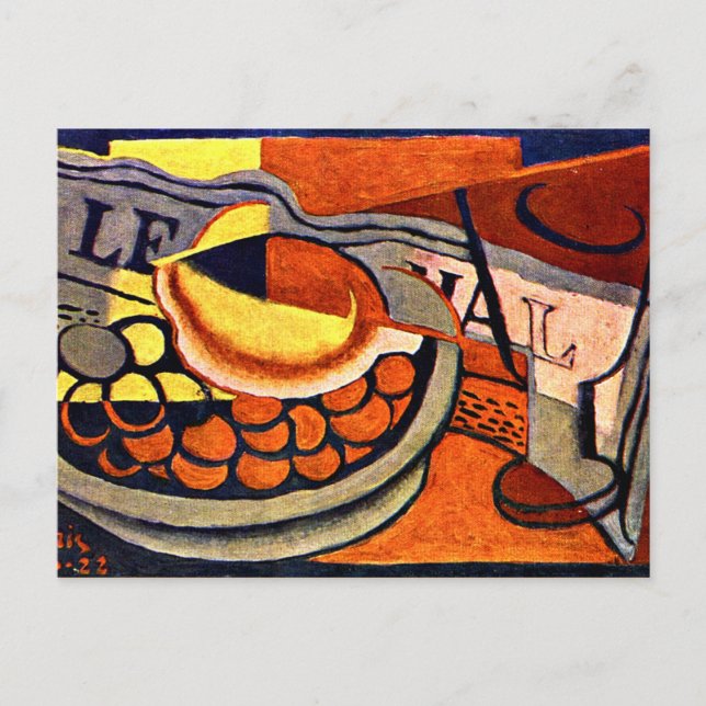 Carte Postale Juan Gris - Le Citron (Devant)