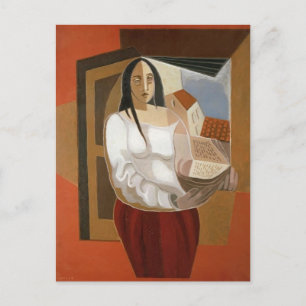 Carte Postale Juan Gris - Le Lecteur