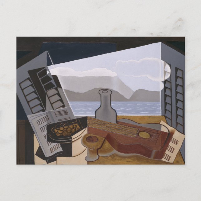 Carte Postale Juan Gris The Open Window Fine Art (Devant)