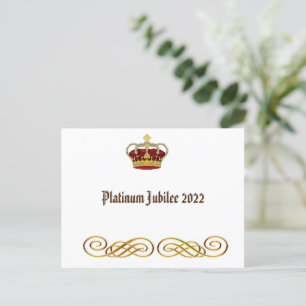 Carte Postale Jubilé de platine 2022 Couronne