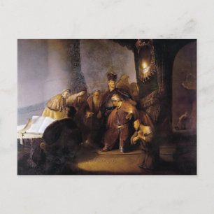 Carte Postale Judas rendant les trente pièces d'argent