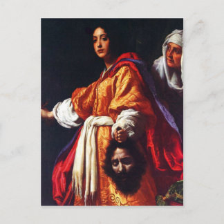Carte Postale Judith avec le chef d'Holofernes