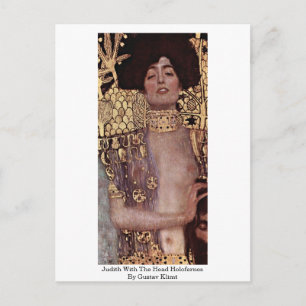Carte Postale Judith Avec Les Holofernes De Tête De Gustav Klimt