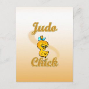 Carte Postale Judo Chick