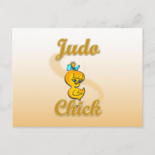 Carte Postale Judo Chick
