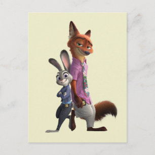 Carte Postale Judy et Nick Meilleurs Amis
