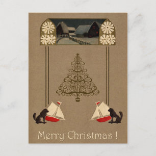 Carte Postale Jugendstil Joyeux Noël