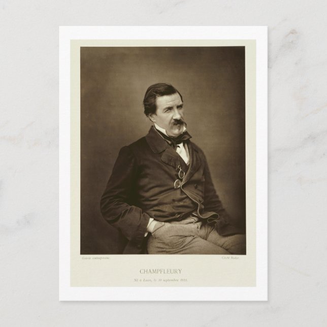 Carte Postale Jules Francois Felix Husson, "Champfleury" (1821-8 (Devant)