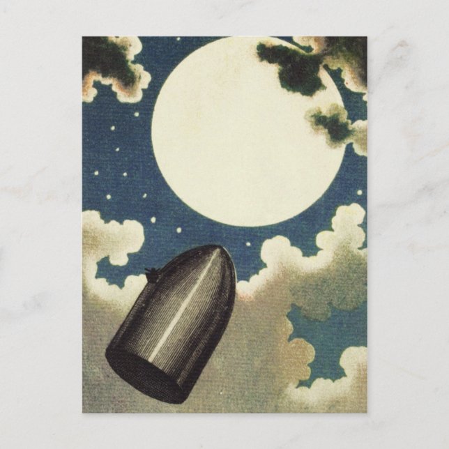 Carte Postale Jules Verne De la Terre à la Lune (1865) (Devant)