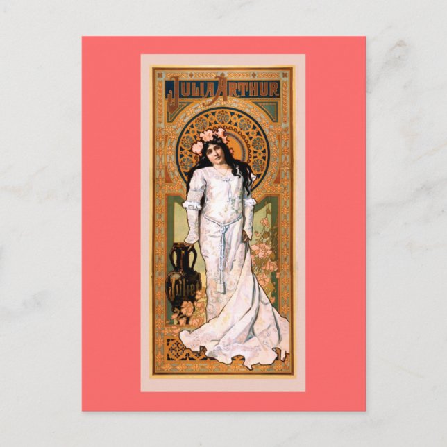 Carte Postale Julia Arthur Poster vintage (Devant)