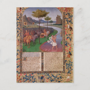 Carte Postale Julius César Traversant le Rubicon, vers 1470