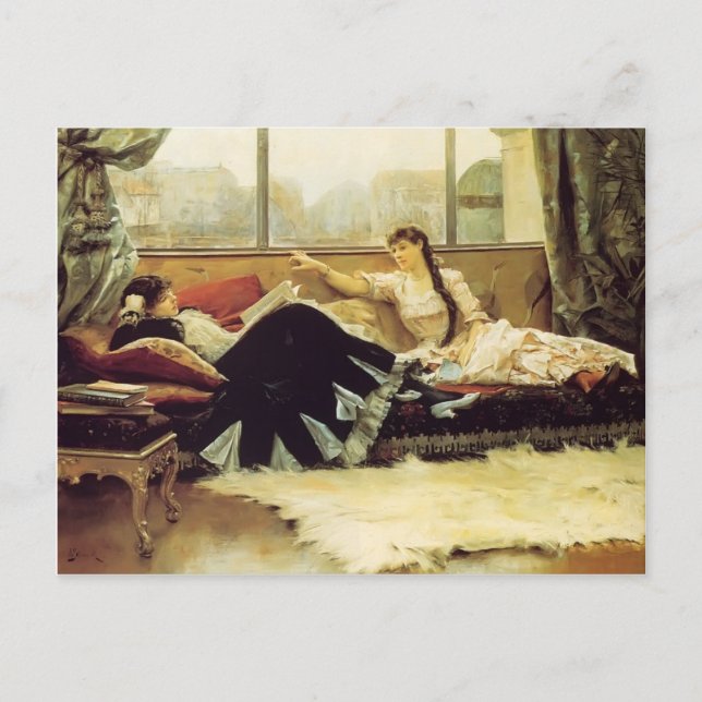 Carte Postale Julius Stewart-Sarah Bernhardt et Christine Nilsso (Devant)
