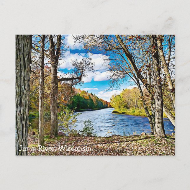 Carte postale Jump River, Wisconsin Pittoresque Vi (Devant)