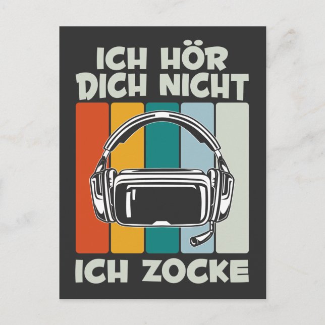 Carte Postale Jungen Zocker Gamer Videospiel Zocken (Devant)