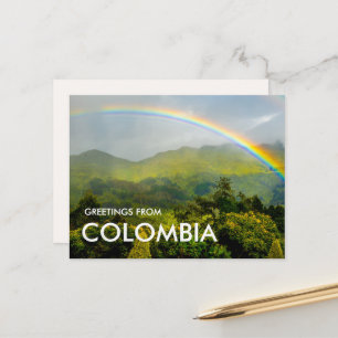Carte postale Jungle Rainbow Bogota Colombie