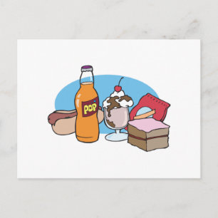 Carte Postale junk food galore