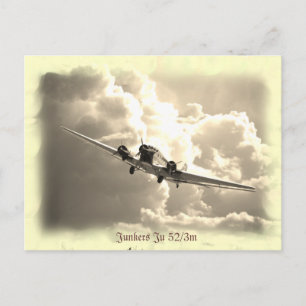 Carte Postale Junkers Ju 52/3m