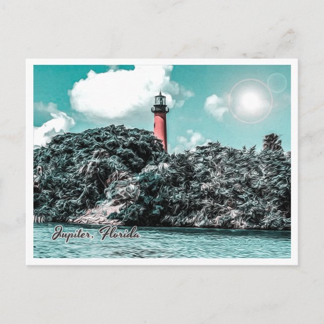 CARTE POSTALE JUPITER FLORIDA - JUPITER INLET LIGHTHOUSE (Devant)