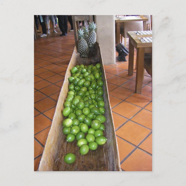 Carte Postale Jus de citron ou jus d'ananas ? (Devant)