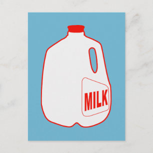 Carte Postale Jus de lait