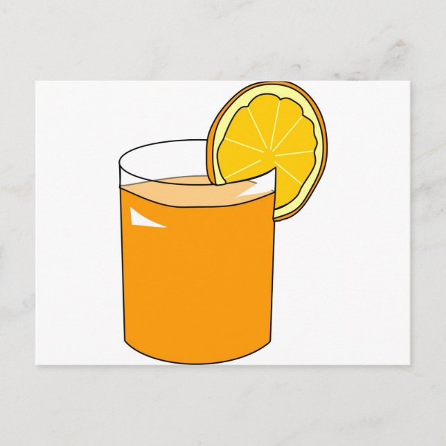 Carte Postale Jus d'orange (Devant)