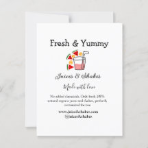 Jus & secousses restaurant site d'affaires social