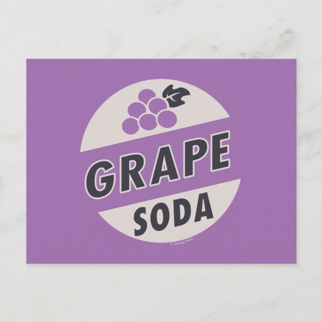 Carte Postale JUSQU' | Soda de raisin (Devant)