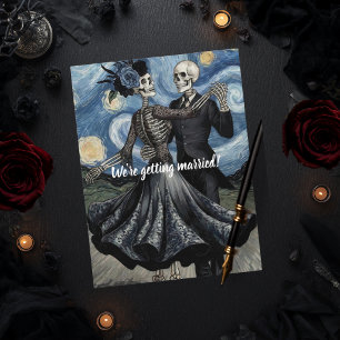 Carte Postale Jusqu'à la mort Squelette Van Gogh Gothique Enregi