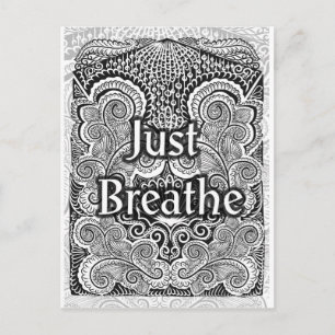 Carte Postale Just Breathe - Calmer Mandala Inspiré