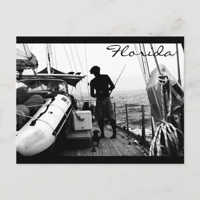 Carte Postale juste Fishin' (Devant)